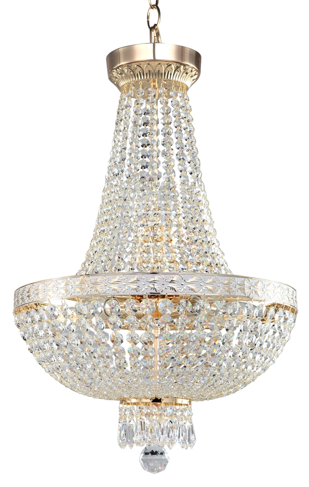 Bella Ø40 Or cristal De Maytoni - Les prismes &eacute;tincelants qui entourent toute la lampe refl&egrave;tent la lumi&egrave;re et cr&eacute;ent une lueur enchanteresse dans la pi&egrave;ce.