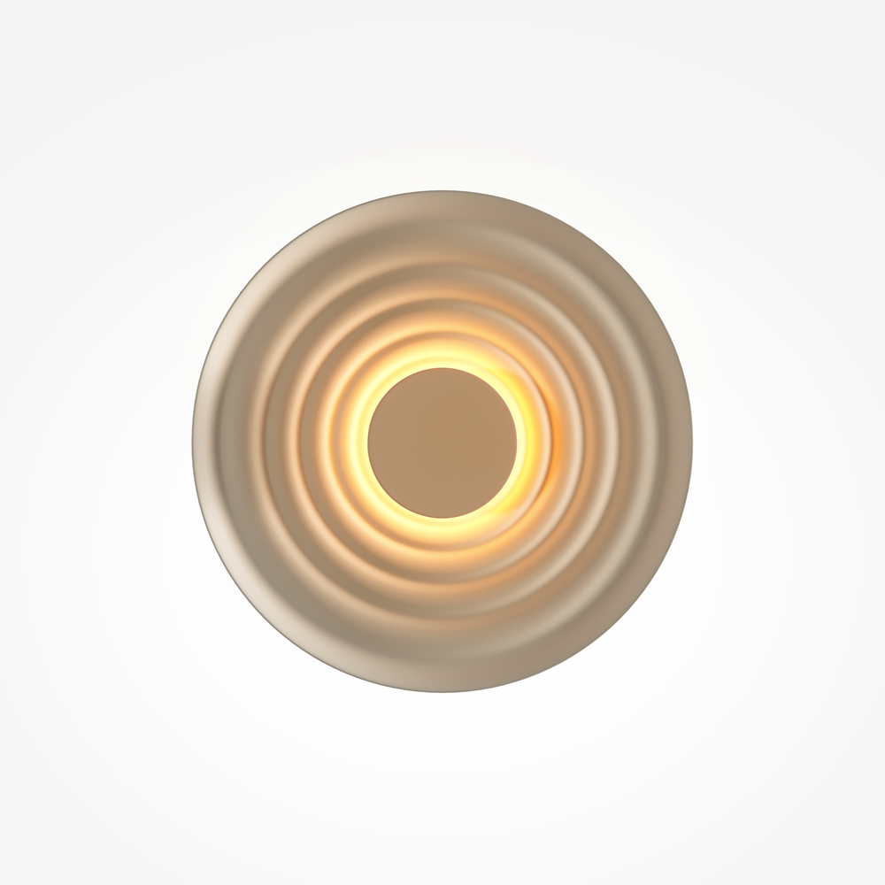 Nami Ø40 Gris applique murale De Maytoni - L'applique murale Nami allie design moderne et lumi&egrave;re tamis&eacute;e, un ajout fonctionnel et d&eacute;coratif &agrave; votre int&eacute;rieur.