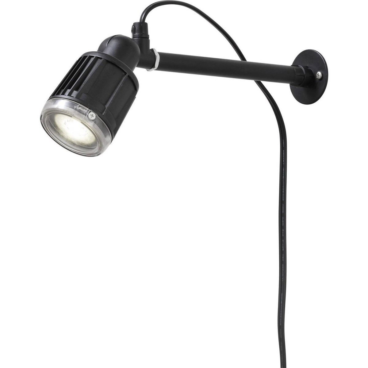 Amalfi Spotlight Noir De Konstsmide - La LED int&eacute;gr&eacute;e de 1 W produit une lumi&egrave;re blanche douce, id&eacute;ale pour un &eacute;clairage ext&eacute;rieur chaleureux et d&eacute;coratif.