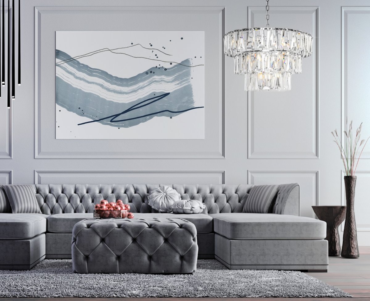 Puntes Ø77 Chrome cristal De Maytoni - Puntes est un &eacute;l&eacute;gant lustre de plafond en m&eacute;tal chrom&eacute; avec des prismes &eacute;tincelants qui entourent les sources lumineuses et cr&eacute;ent un jeu de lumi&egrave;re magique lorsque la lampe est allum&eacute;e.