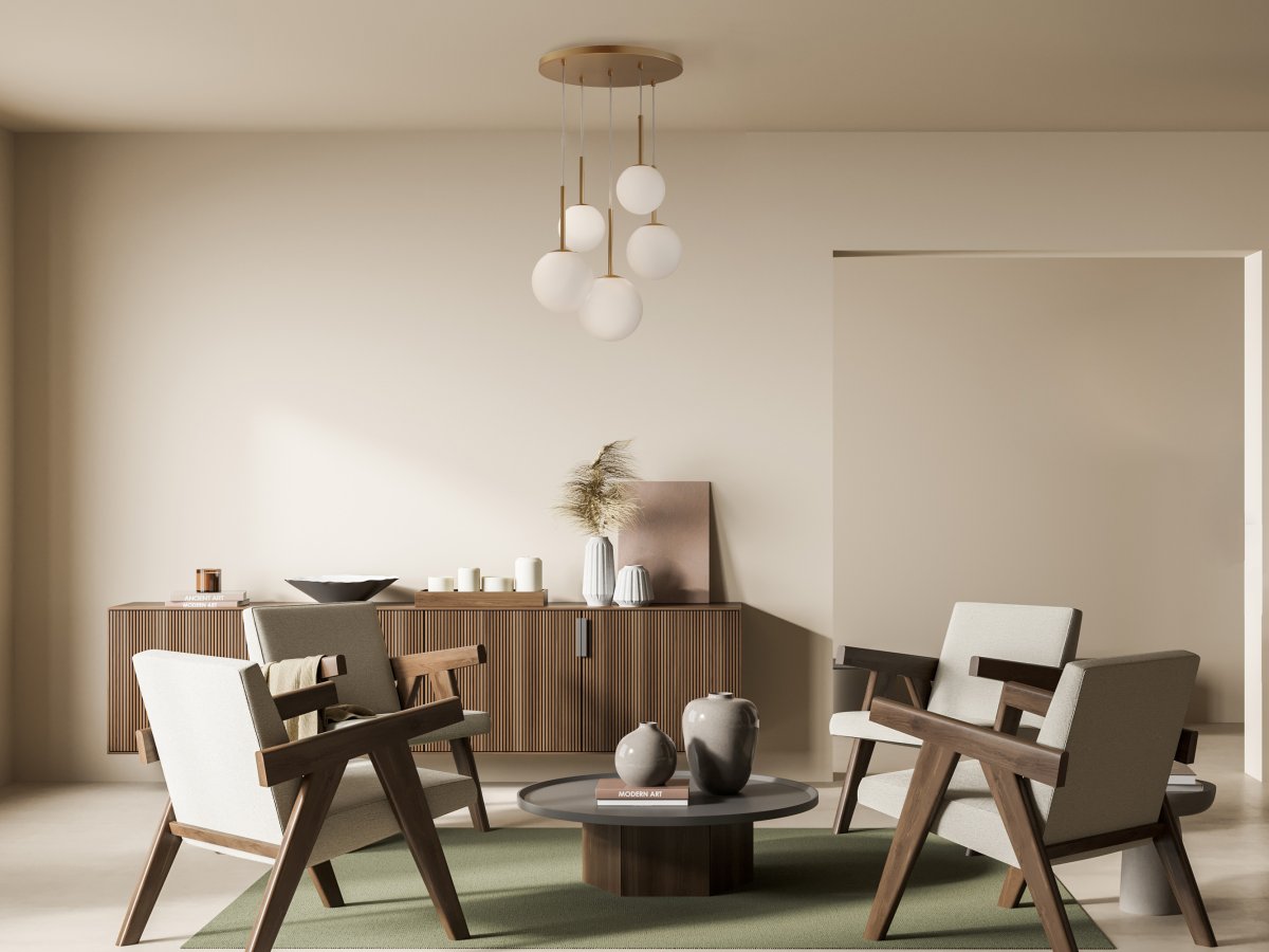 Basic form Ø58 Or suspension De Maytoni - La conception suspendue de la lampe fournit une lumière douce et uniforme qui améliore l'atmosphère et crée une ambiance agréable.