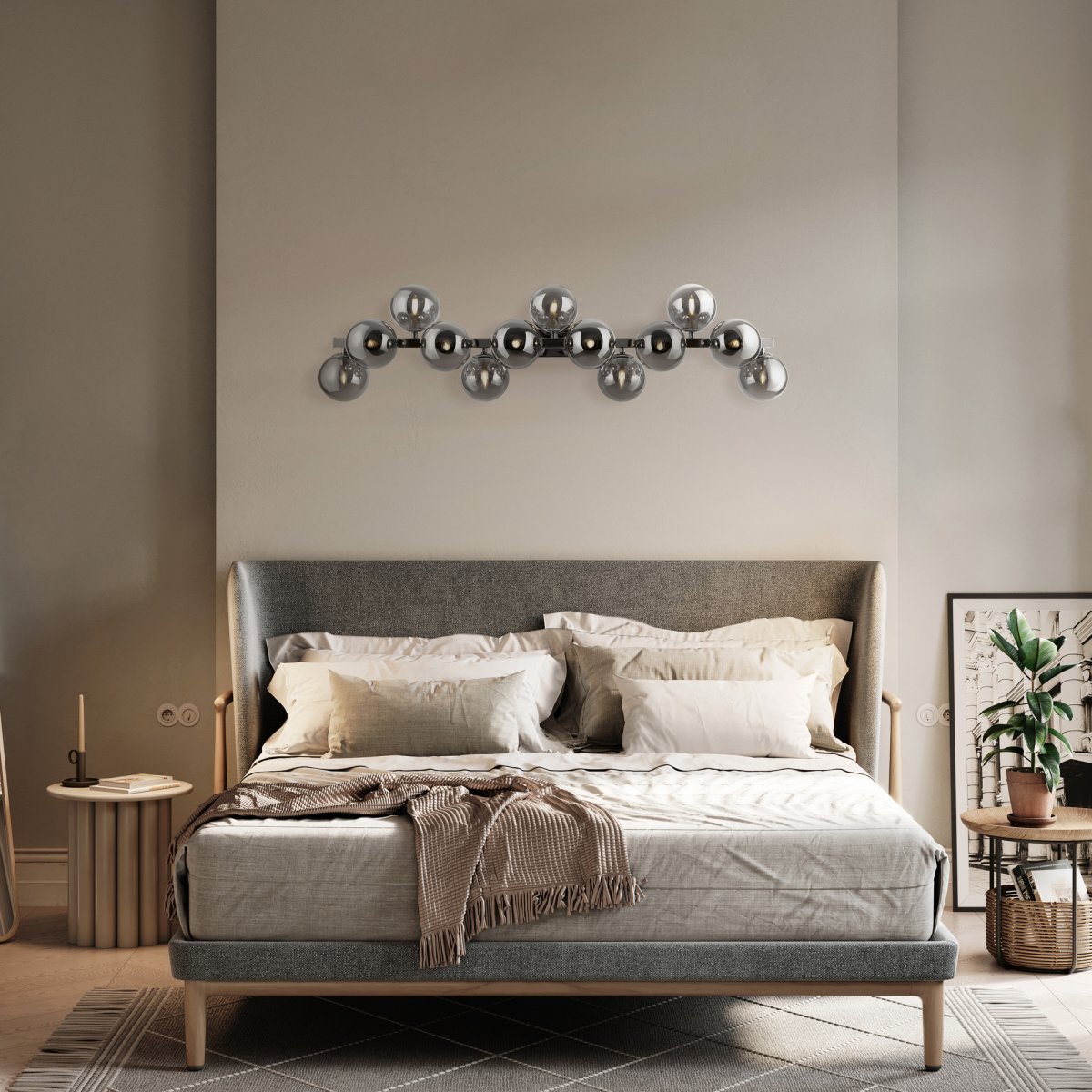 Dallas 95cm Chrome applique murale De Maytoni - Créez une atmosphère élégante et chaleureuse avec Dallas, un luminaire qui illuminera votre intérieur avec classe et finesse.