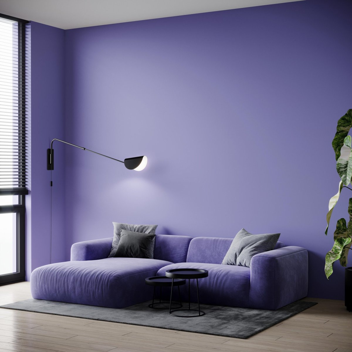 Mollis 105cm Noir applique murale De Maytoni - L'applique murale Mollis est fabriquée en métal noir avec un abat-jour unique en forme de dôme et une source lumineuse cachée sous un diffuseur en acrylique qui fournit une lumière douce et uniforme.