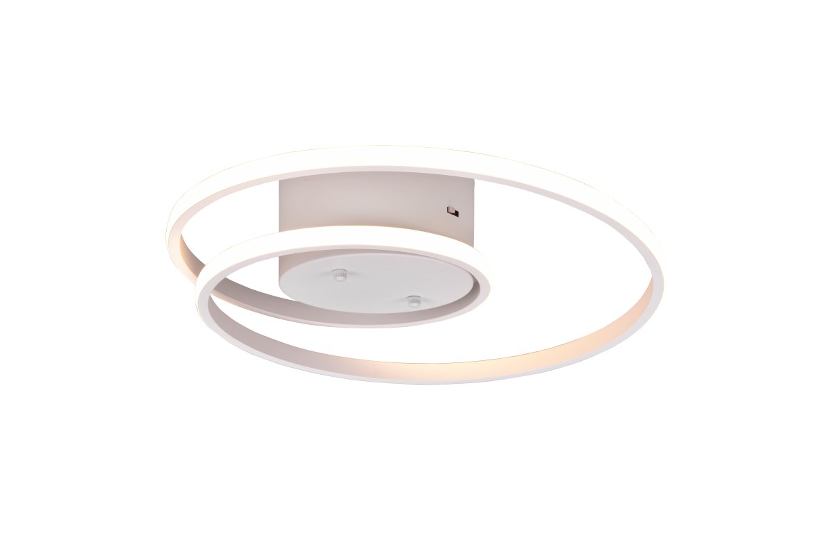 Zibella Ø40 Blanc plafonnier De Trio Lighting - Le plafonnier Zibella cr&eacute;e une atmosph&egrave;re atmosph&eacute;rique avec ses effets de lumi&egrave;re doux et son design &eacute;l&eacute;gant et compl&egrave;te parfaitement les styles de d&eacute;coration int&eacute;rieure modernes.
