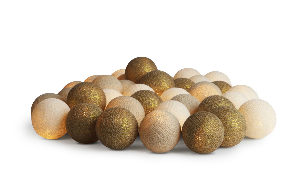 Irislights Gold 35-lights Or De Irislights - Attention&nbsp;: ce produit est fabriqu&eacute; &agrave; la main&nbsp;; des variations de couleur, de forme et de taille sont donc possibles.