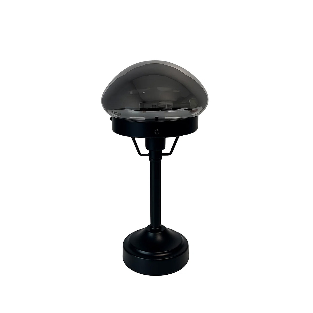 Jas 30cm Noir lampe de table De Lampan - La lampe est fournie avec un c&acirc;ble en plastique noir de 1,5 m de long, &eacute;quip&eacute; d'un interrupteur et d'une prise.