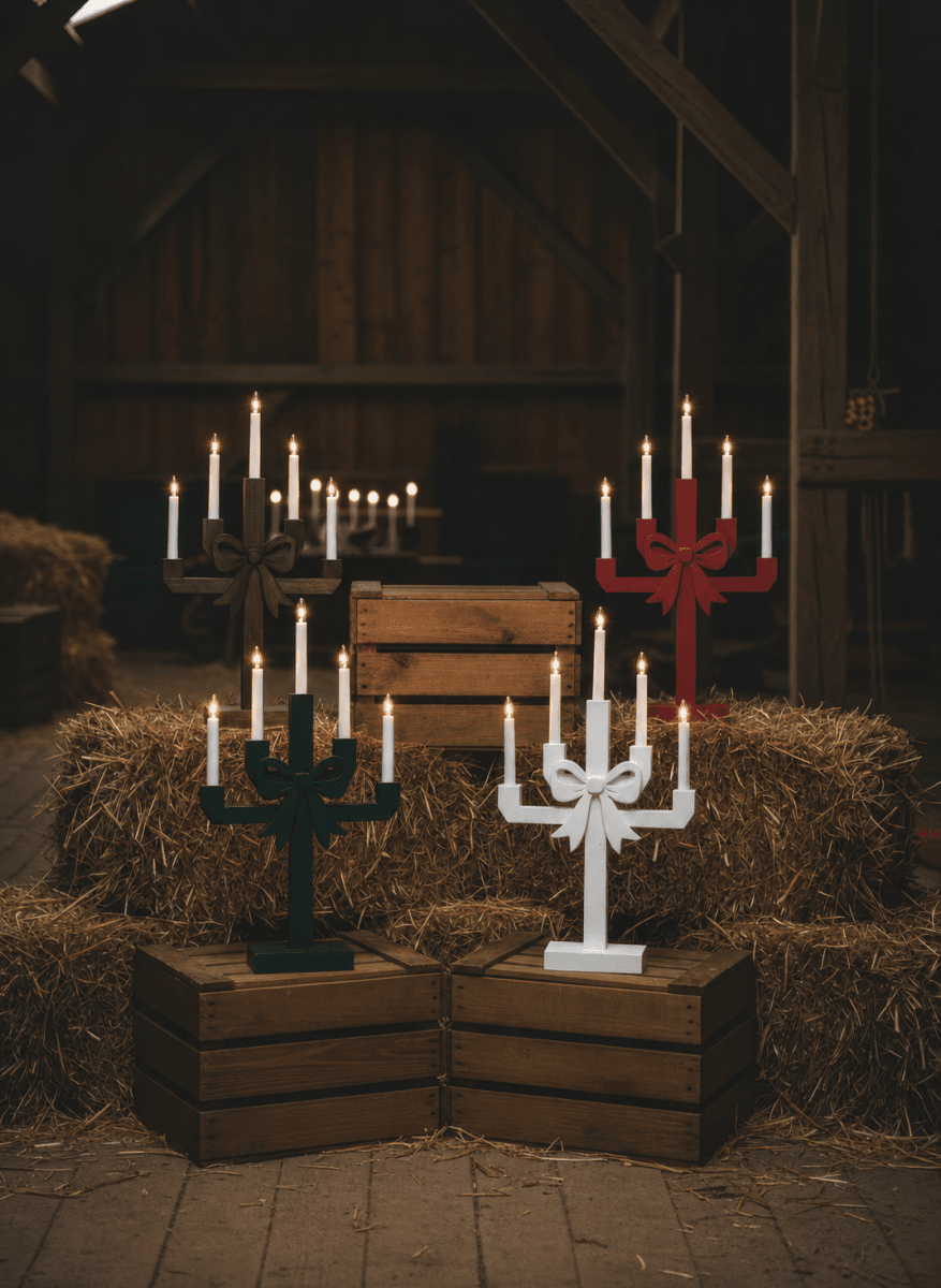 Kerstin vert foncé De Pixie Design - Avec sa forme classique et son n&oelig;ud accrocheur, Kerstin est une ravissante d&eacute;coration de No&euml;l, id&eacute;ale pour une fen&ecirc;tre, un bureau ou une table d'appoint.