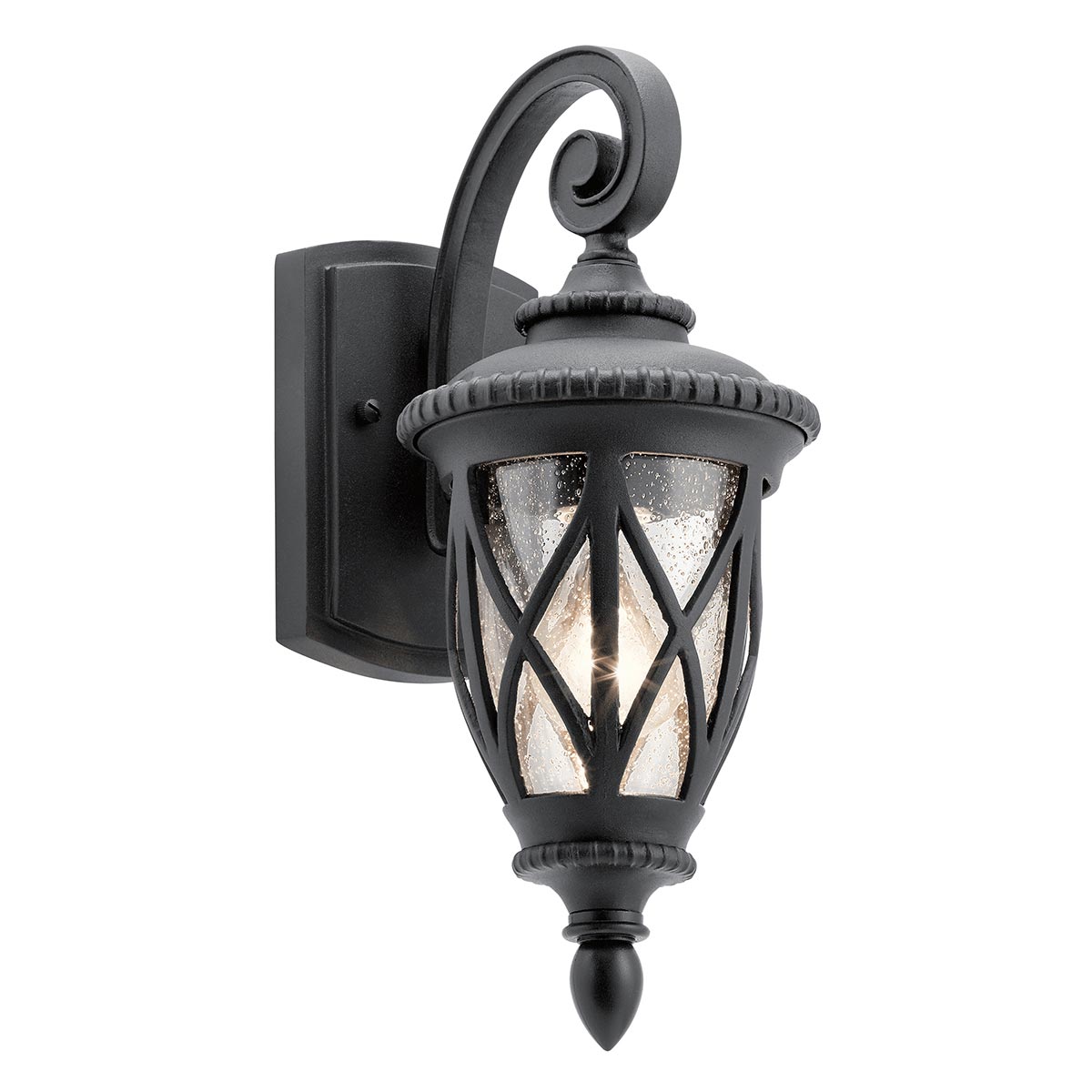 Admirals Cove Noir lampe d’extérieur De Elstead Lighting - Cela garantit un traitement de surface durable et esthétique en noir texturé.