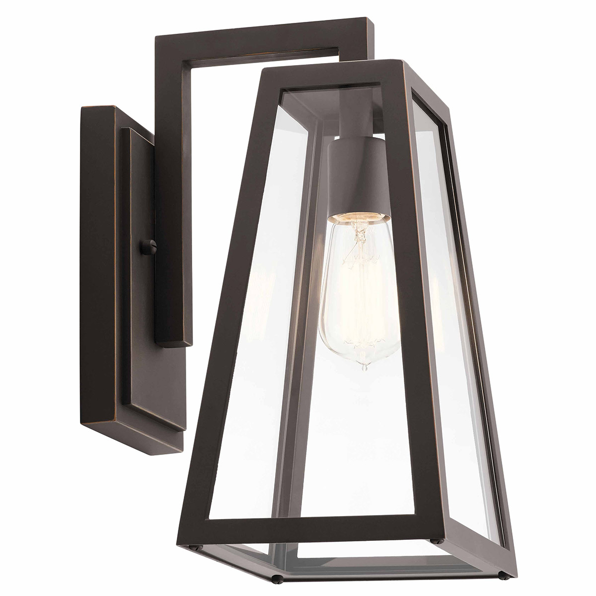 Delison Bronze lampe d’extérieur De Elstead Lighting - Cette lampe d'extérieur a une construction simple et robuste avec des lignes épurées et une finition bronze.