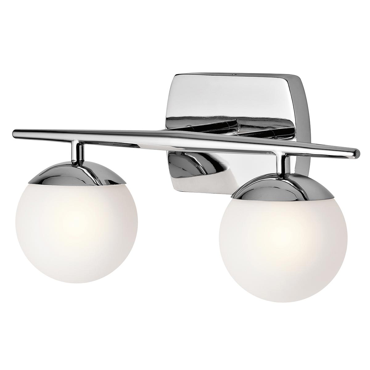 Jasper 42cm Chrome poli lampe de salle de bain De Elstead Lighting - Le design &eacute;l&eacute;gant rend la lampe &agrave; la fois pratique et d&eacute;corative dans la salle de bain, avec la possibilit&eacute; de la monter &agrave; l'envers ou vers le bas.