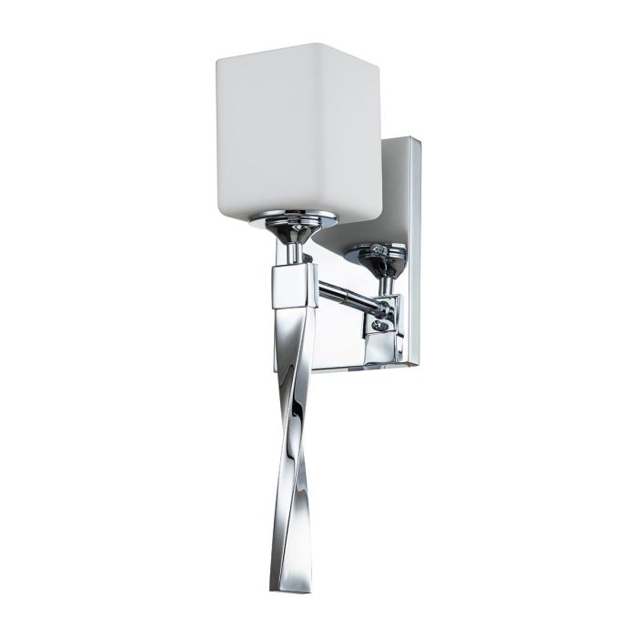 Marette 40cm Chrome lampe de salle de bain De Elstead Lighting - Avec un indice de protection IP44, il convient aux environnements de salle de bain.
