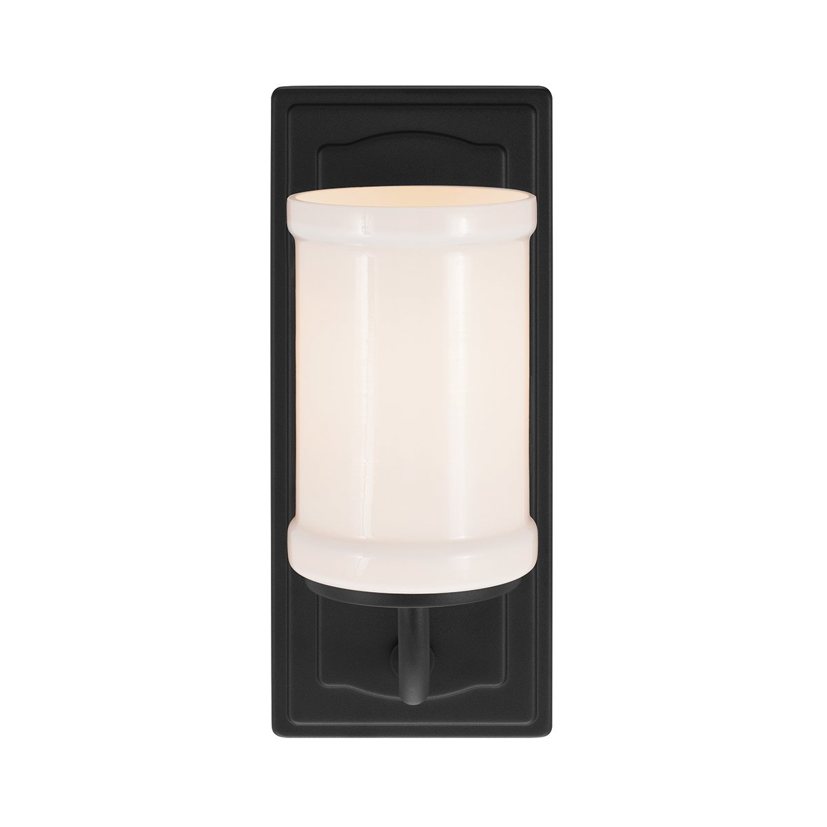 Vetivene 30cm Noir lampe de salle de bain De Elstead Lighting - Vetivene peut &ecirc;tre install&eacute;e avec le verre orient&eacute; vers le haut ou vers le bas, offrant ainsi une grande flexibilit&eacute; et la rendant id&eacute;ale pour les miroirs de salle de bain, par exemple.