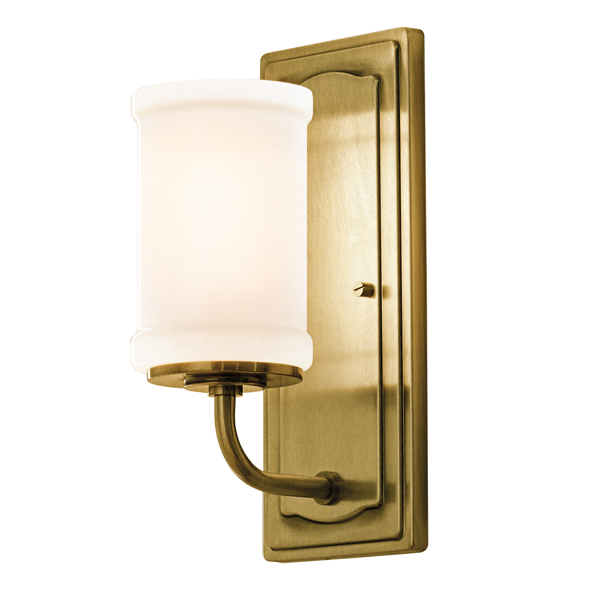 Vetivene 30cm Laiton lampe de salle de bain De Elstead Lighting - Vetivene peut &ecirc;tre install&eacute;e avec le verre orient&eacute; vers le haut ou vers le bas, offrant ainsi une grande flexibilit&eacute; et la rendant id&eacute;ale, par exemple, pour les miroirs de salle de bain.