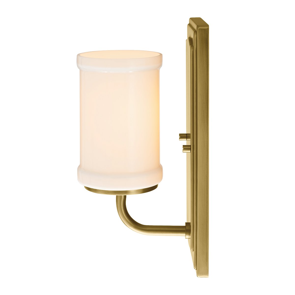 Vetivene 30cm Laiton lampe de salle de bain De Elstead Lighting - Vetivene peut &ecirc;tre install&eacute;e avec le verre orient&eacute; vers le haut ou vers le bas, offrant ainsi une grande flexibilit&eacute; et la rendant id&eacute;ale, par exemple, pour les miroirs de salle de bain.