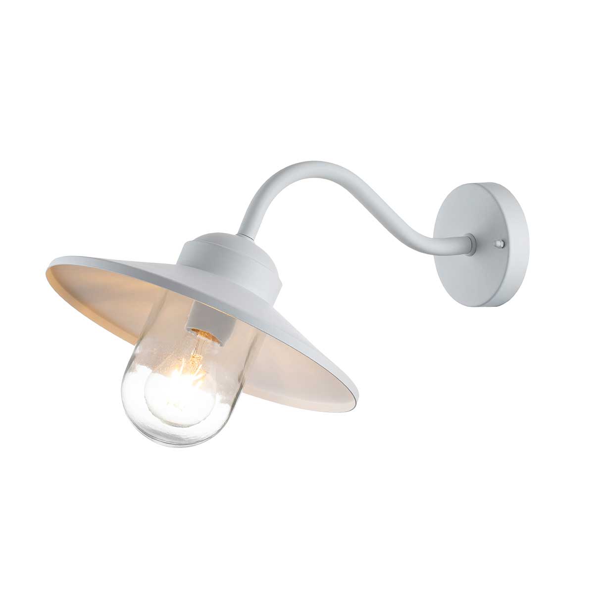 Klampenborg Ø28 Blanc lampe d’extérieur De Elstead Lighting - La lampe a un indice de protection IP44 et est livrée avec une garantie impressionnante de 15 ans, ce qui la rend à la fois pratique et durable.