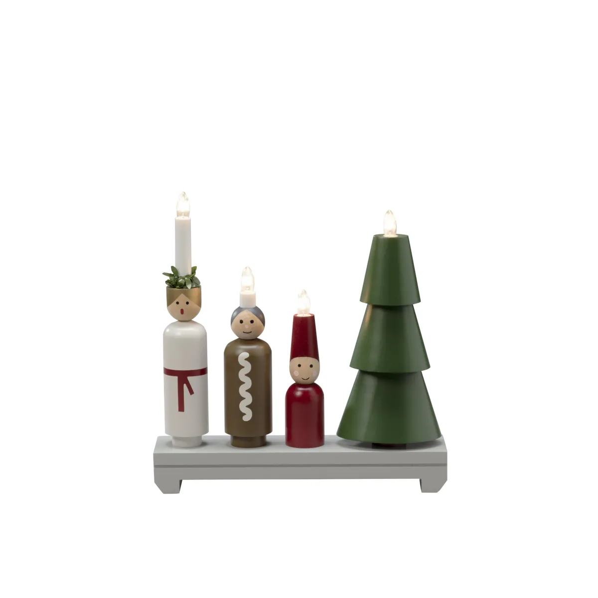 Bougeoir De L’Avent Lucia Multicolore De Konstsmide - Ce bougeoir est un excellent choix pour tous ceux qui recherchent un bougeoir de l'Avent avec une touche ludique et personnelle.