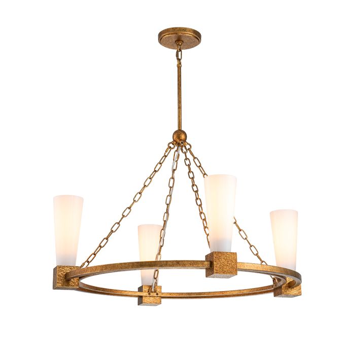 Kristy Ø84 Or suspension De Elstead Lighting - Ce lustre est id&eacute;al pour cr&eacute;er un point focal &eacute;l&eacute;gant dans une pi&egrave;ce.