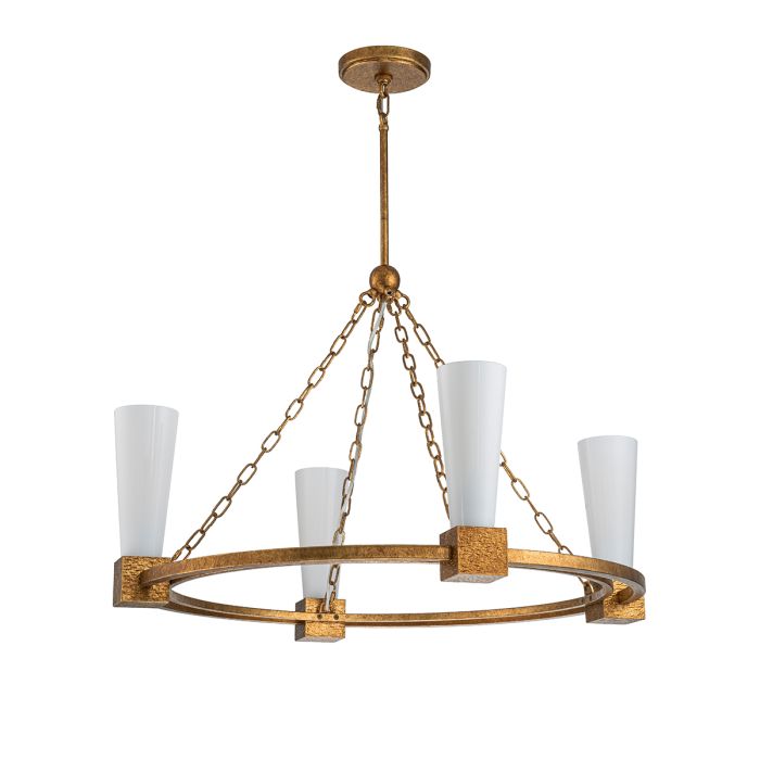 Kristy Ø84 Or suspension De Elstead Lighting - Ce lustre est id&eacute;al pour cr&eacute;er un point focal &eacute;l&eacute;gant dans une pi&egrave;ce.