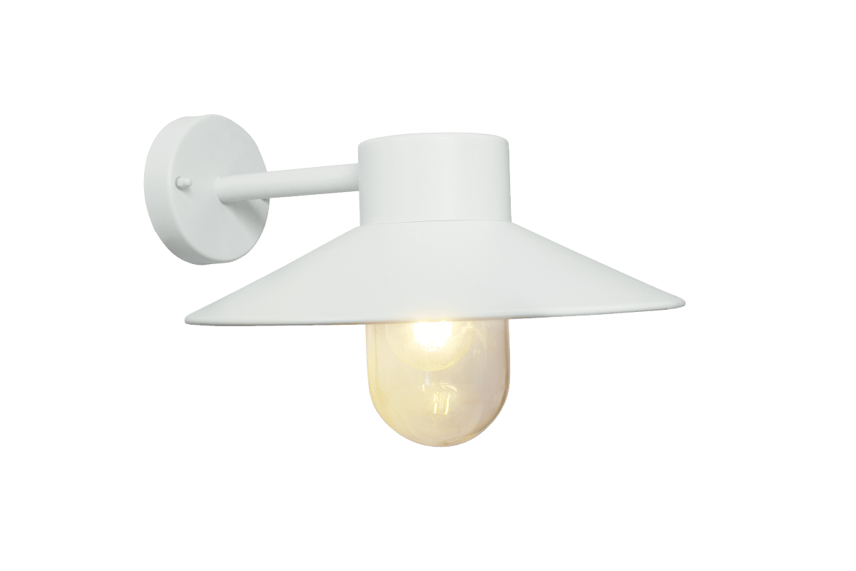 Onsala Blanc lampe d’extérieur De Nordic Lighting - Elle est particuli&egrave;rement adapt&eacute;e &agrave; une utilisation dans une entr&eacute;e, sur une terrasse ou dans un garage.
