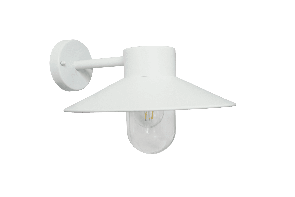 Onsala Blanc lampe d’extérieur De Nordic Lighting - Elle est particuli&egrave;rement adapt&eacute;e &agrave; une utilisation dans une entr&eacute;e, sur une terrasse ou dans un garage.