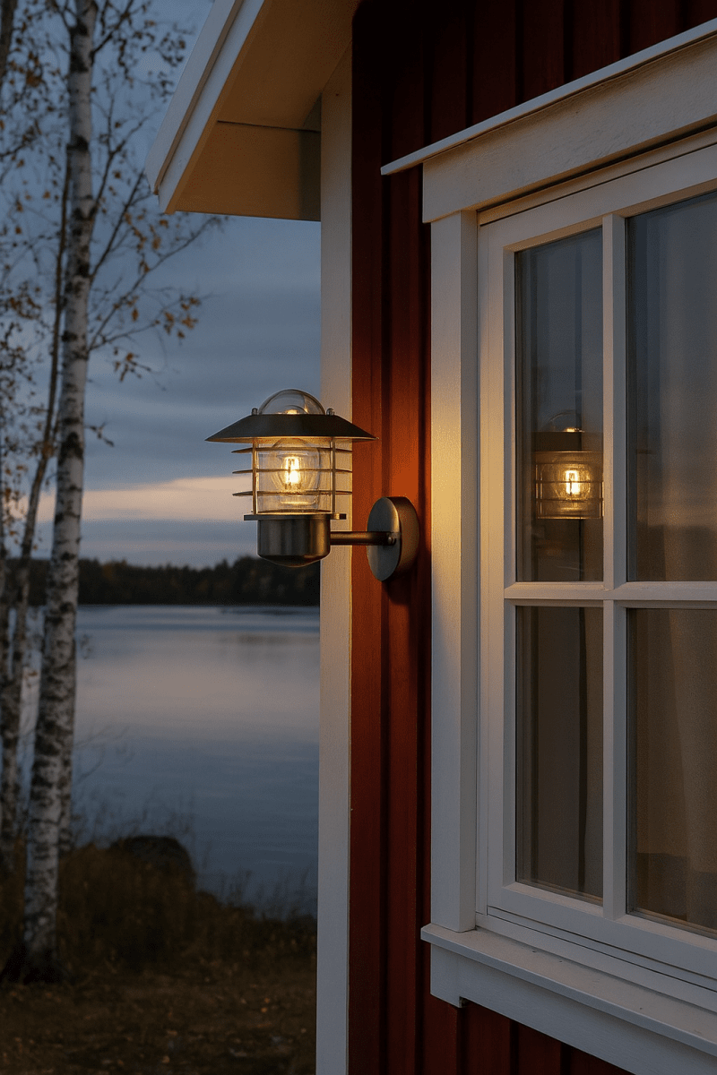 Ystad Acier brossé lampe d’extérieur De Nordic Lighting - Sa finition en acier bross&eacute; lui conf&egrave;re une allure &eacute;l&eacute;gante, tout en la rendant robuste et durable.