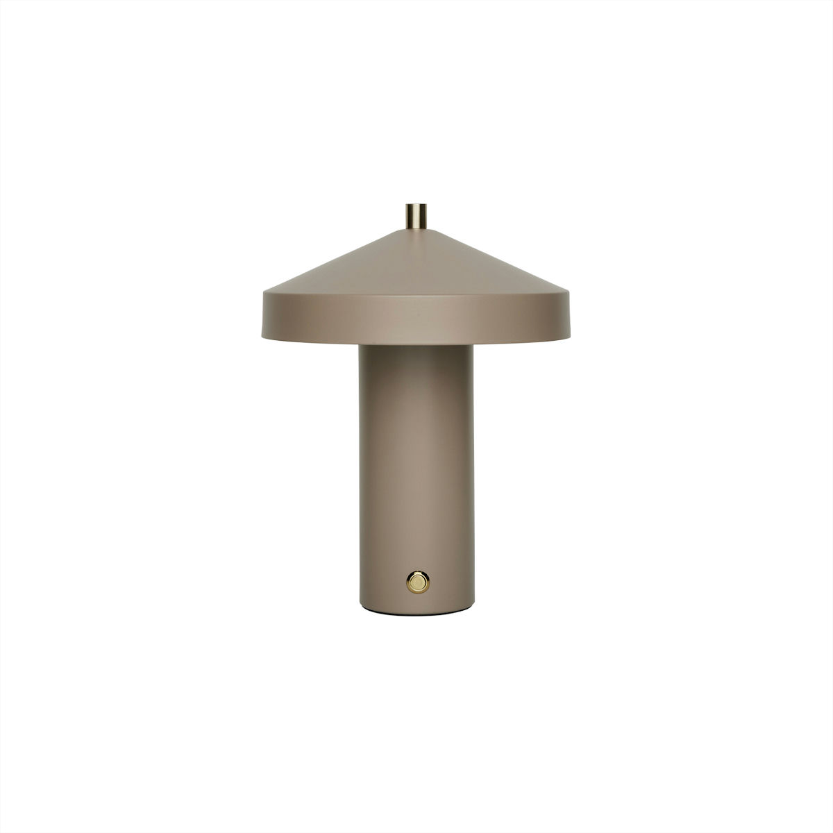Hatto 25cm Beige portable De OYOY - Dot&eacute;e de trois niveaux de gradation et d'une LED &eacute;co&eacute;nerg&eacute;tique, elle offre une lumi&egrave;re agr&eacute;able et personnalisable pour r&eacute;pondre &agrave; tous vos besoins.