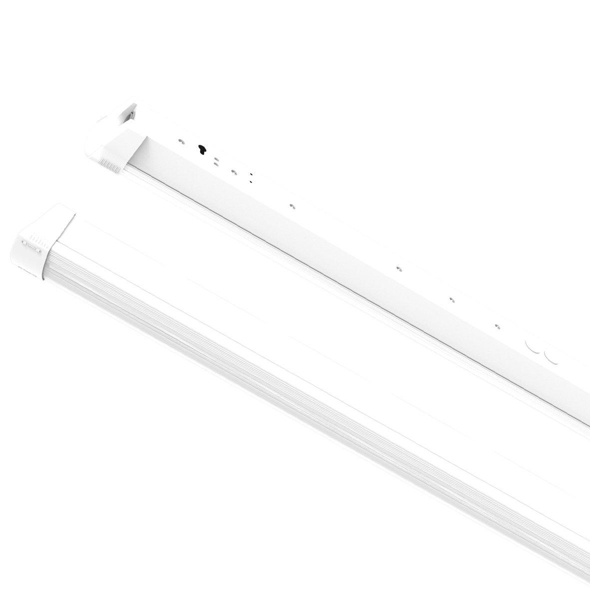 Liny Basic 3000K 130cm Blanc De Designlight - Le Liny Basic est un luminaire industriel robuste et &eacute;co&eacute;nerg&eacute;tique &agrave; LED, con&ccedil;u pour l'&eacute;clairage g&eacute;n&eacute;ral des environnements industriels et commerciaux avec une lumi&egrave;re blanche chaude.