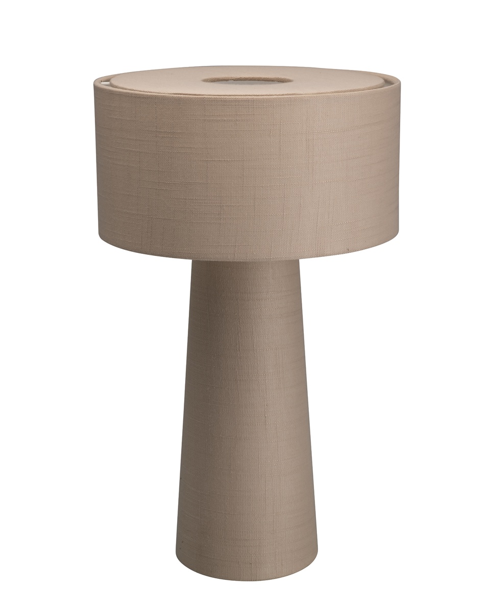 Linum 50cm Beige lampe de table De By Rydéns - Linum est une lampe de table &eacute;l&eacute;gante et d&eacute;corative en lin beige, qui apporte une touche de douceur et d'harmonie &agrave; votre int&eacute;rieur.