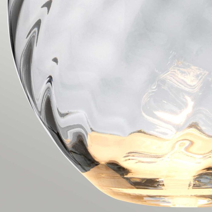 Lena 74cm Gris/fumé lampe de table De Elstead Lighting - Till basen ing&aring;r en utbytbar GU10 ljusk&auml;lla p&aring; 7W med 3000K varmvitt ljus och 620lm.