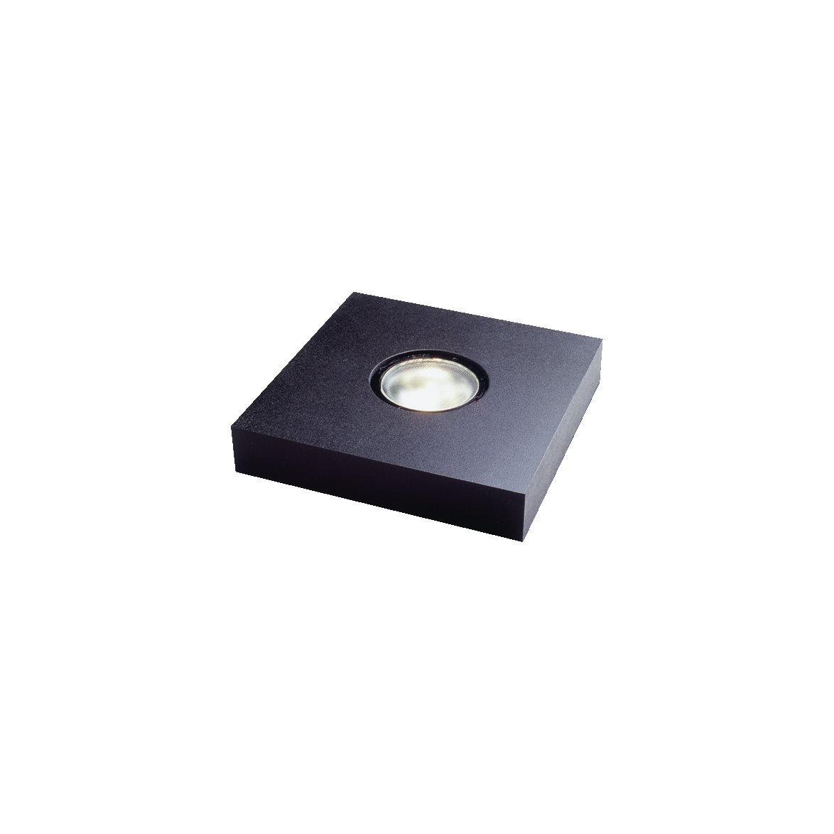 Socle Lumineux 13x13cm Noir De Frilight - Le panneau lumineux est livr&eacute; complet avec un c&acirc;ble de 2,2 m de long, un interrupteur d'alimentation et une prise.