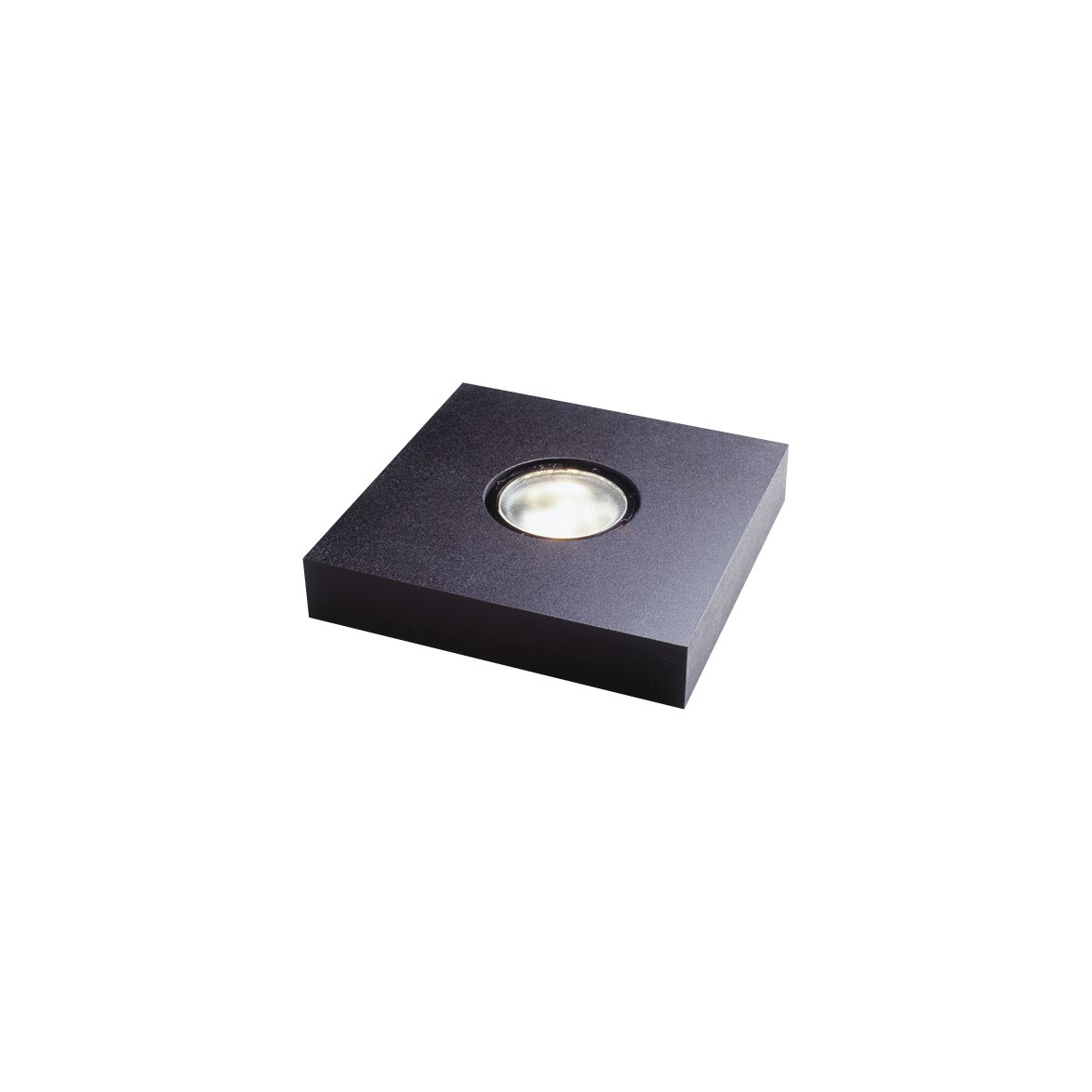 Socle Lumineux 15x15cm Noir lampe de table De Frilight - Le panneau lumineux est livr&eacute; complet avec un c&acirc;ble de 2,2 m de long, un interrupteur d'alimentation et une prise.