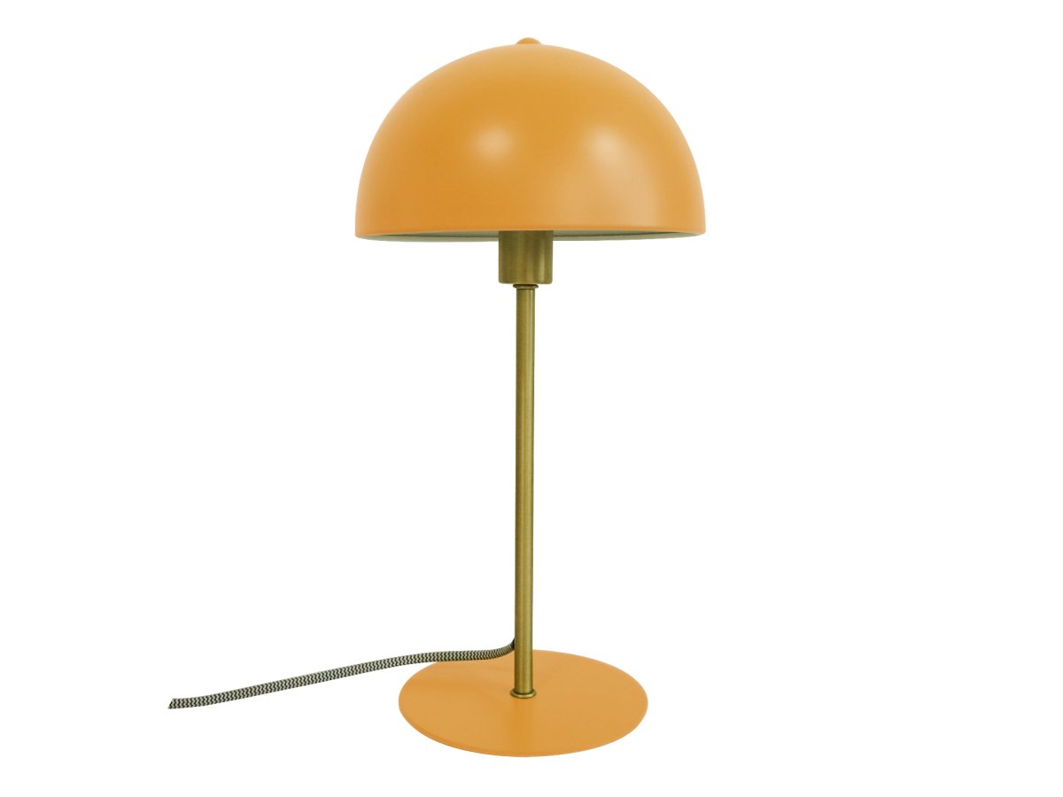 Bonnet 40cm Jaune lampe de table De Leitmotiv - La lampe de table Bonnet en métal allie un design rétro à une touche de modernité.