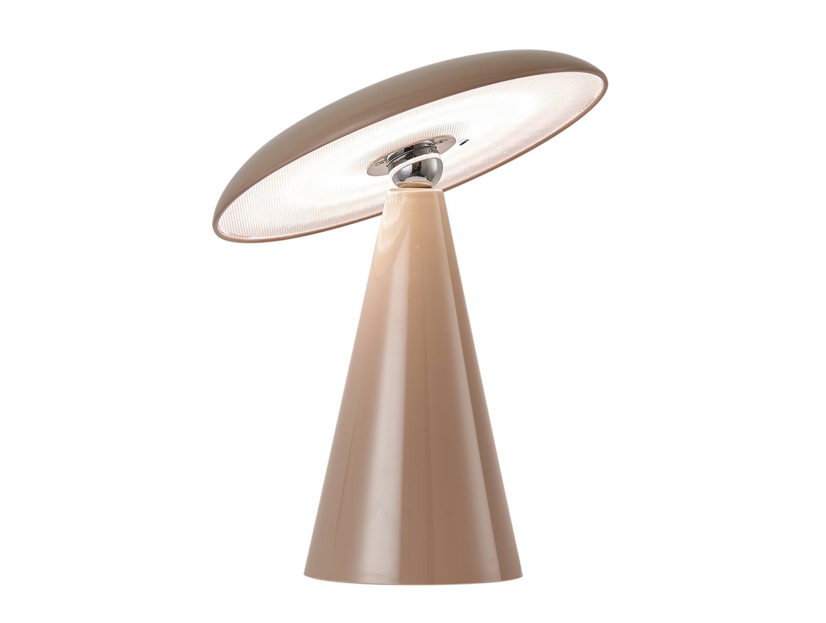 Phoebe LED 26cm Brun portable De Leitmotiv - Phoebe est une lampe de table rechargeable élégante et moderne qui embellira n'importe quelle pièce.