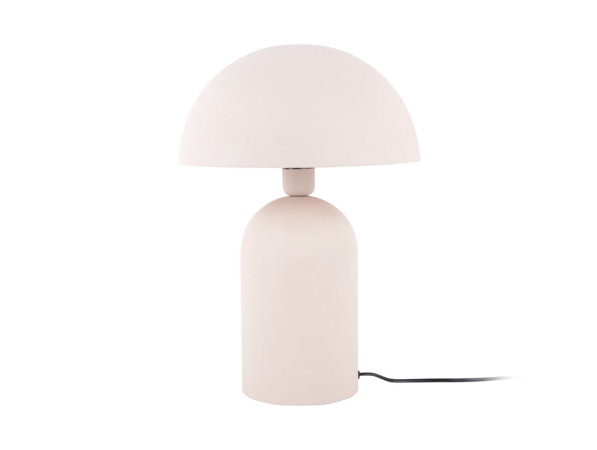 Boaz 43cm Beige lampe de table De Leitmotiv - Elle est fournie avec un câble noir de 2 mètres, un interrupteur et une prise secteur.