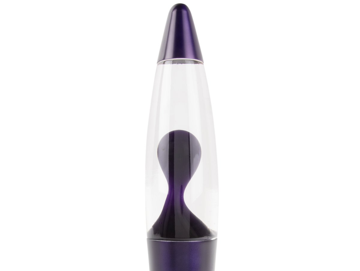 Rocket 35cm Violet lampe pour enfant De Leitmotiv - Elle est fournie avec un câble noir de 1,65 m, un interrupteur et une prise.