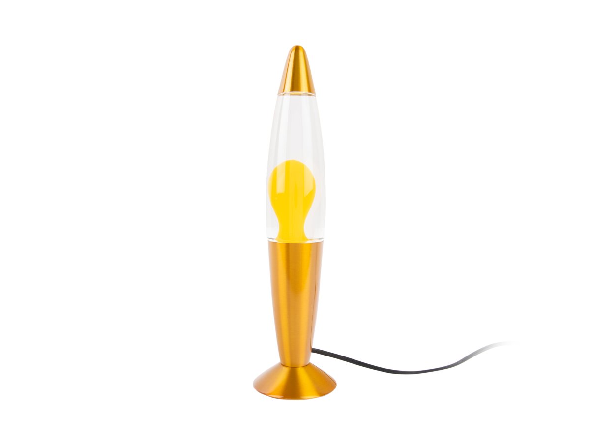 Rocket 35cm Jaune lampe pour enfant De Leitmotiv - Elle est fournie avec un c&acirc;ble noir de 1,65 m, un interrupteur et une prise.