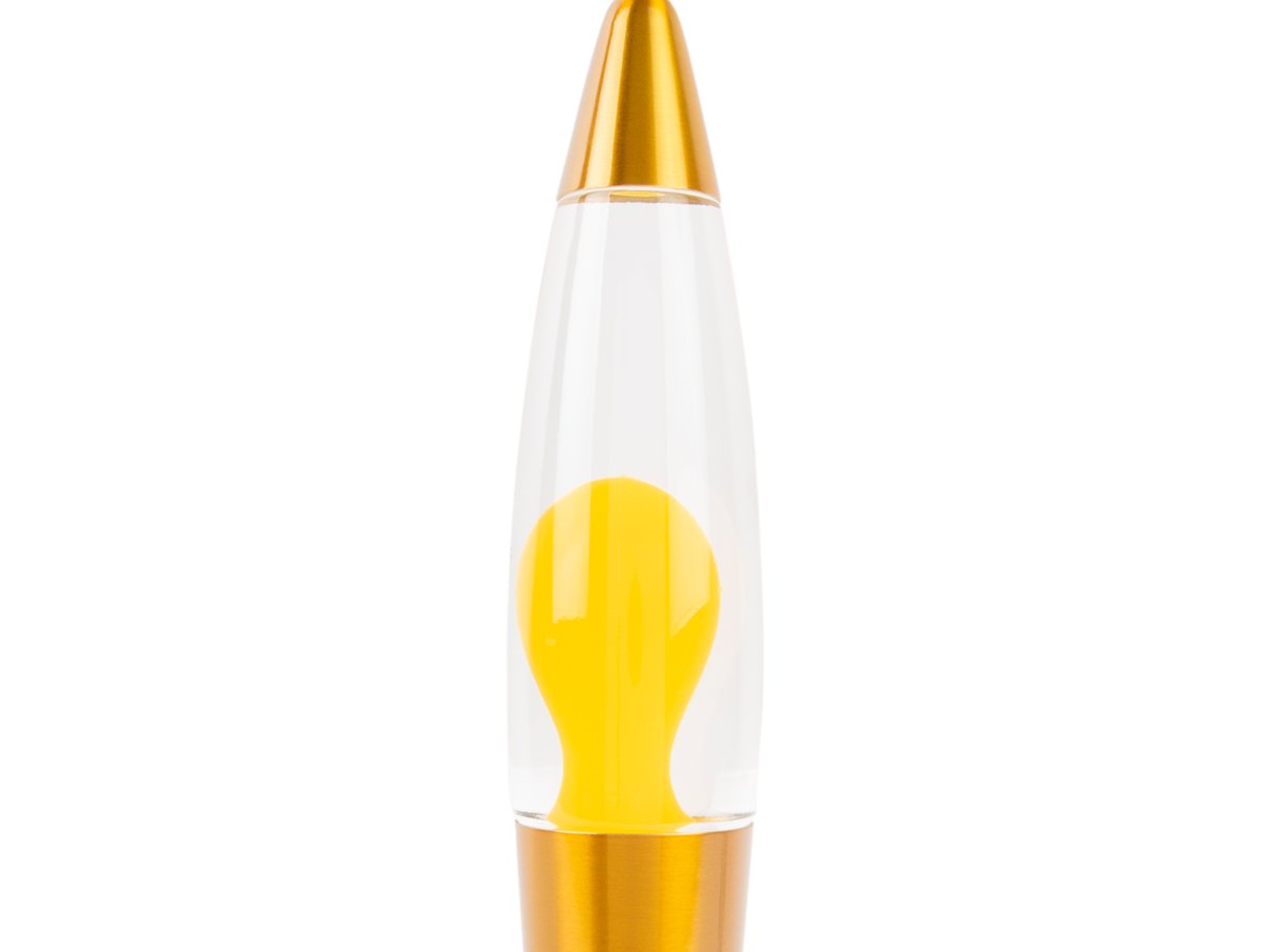 Rocket 35cm Jaune lampe pour enfant De Leitmotiv - Elle est fournie avec un c&acirc;ble noir de 1,65 m, un interrupteur et une prise.