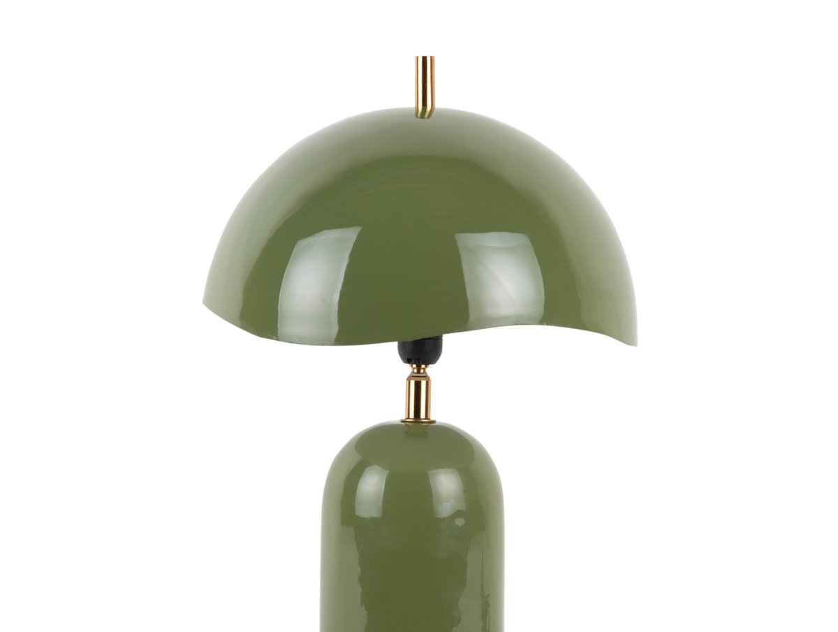 Querido 40cm Vert lampe de table De Leitmotiv - Fabriquée en métal avec une finition vert mat et brillant et des détails dorés, elle apporte une touche de style à votre intérieur.