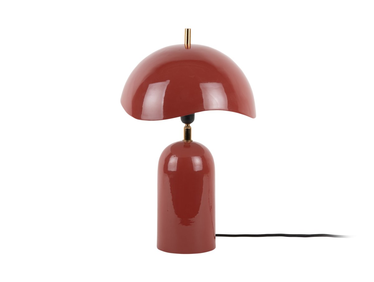 Querido 40cm ROUGE lampe de table De Leitmotiv - Fabriquée en métal avec une patine rouille brillante et des détails dorés, elle apporte une touche de style à votre intérieur.