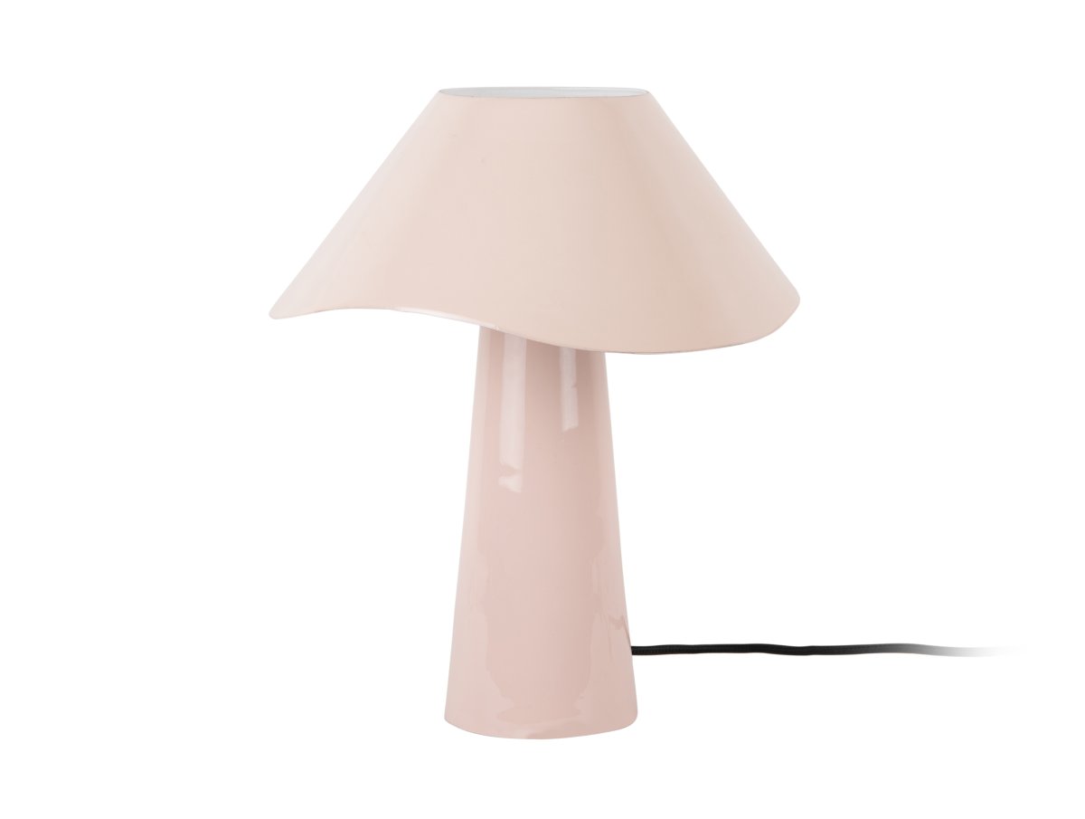 Ameno 33cm rose clair lampe de table De Leitmotiv - Ameno est une lampe de table élégante en métal, dotée d'une finition rose clair brillante qui crée une ambiance douce et harmonieuse.