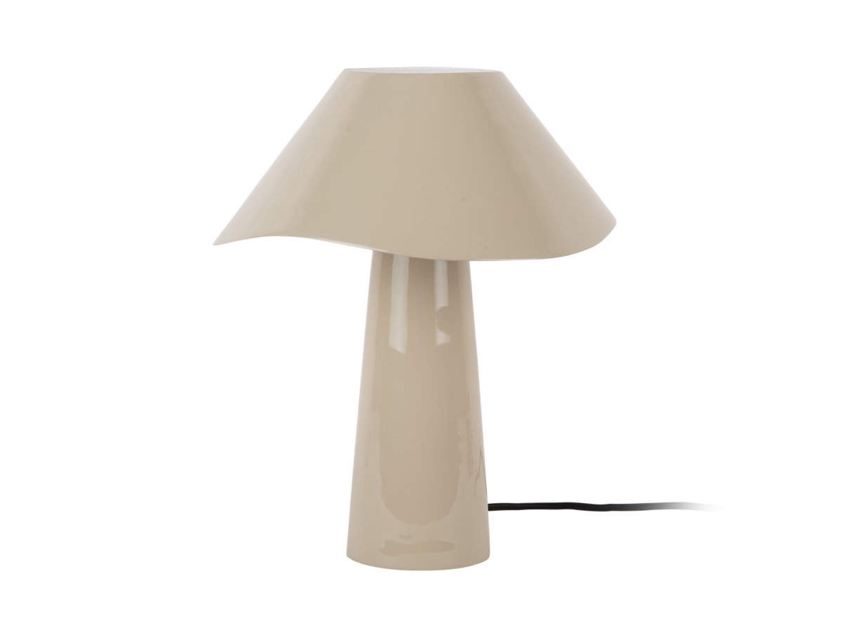 Ameno 33cm Beige lampe de table De Leitmotiv - Ameno est une lampe de table élégante en métal, finition beige brillante, qui diffuse une lumière douce et harmonieuse.
