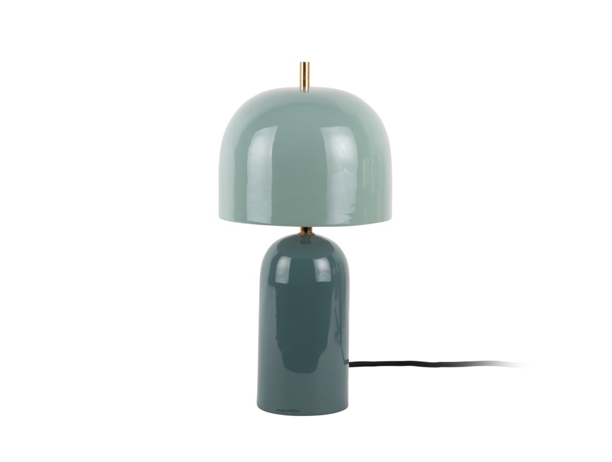 Rico 43cm Bleu lampe de table De Leitmotiv - Elle est fournie avec un câble textile noir de 2 mètres, un interrupteur et une prise.