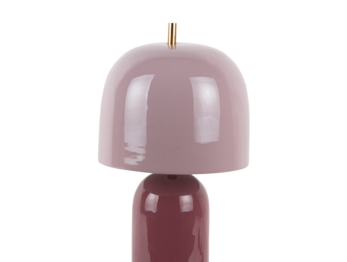 Rico 43cm Violet lampe de table De Leitmotiv - Elle est fournie avec un câble textile noir de 2 mètres, un interrupteur et une prise.