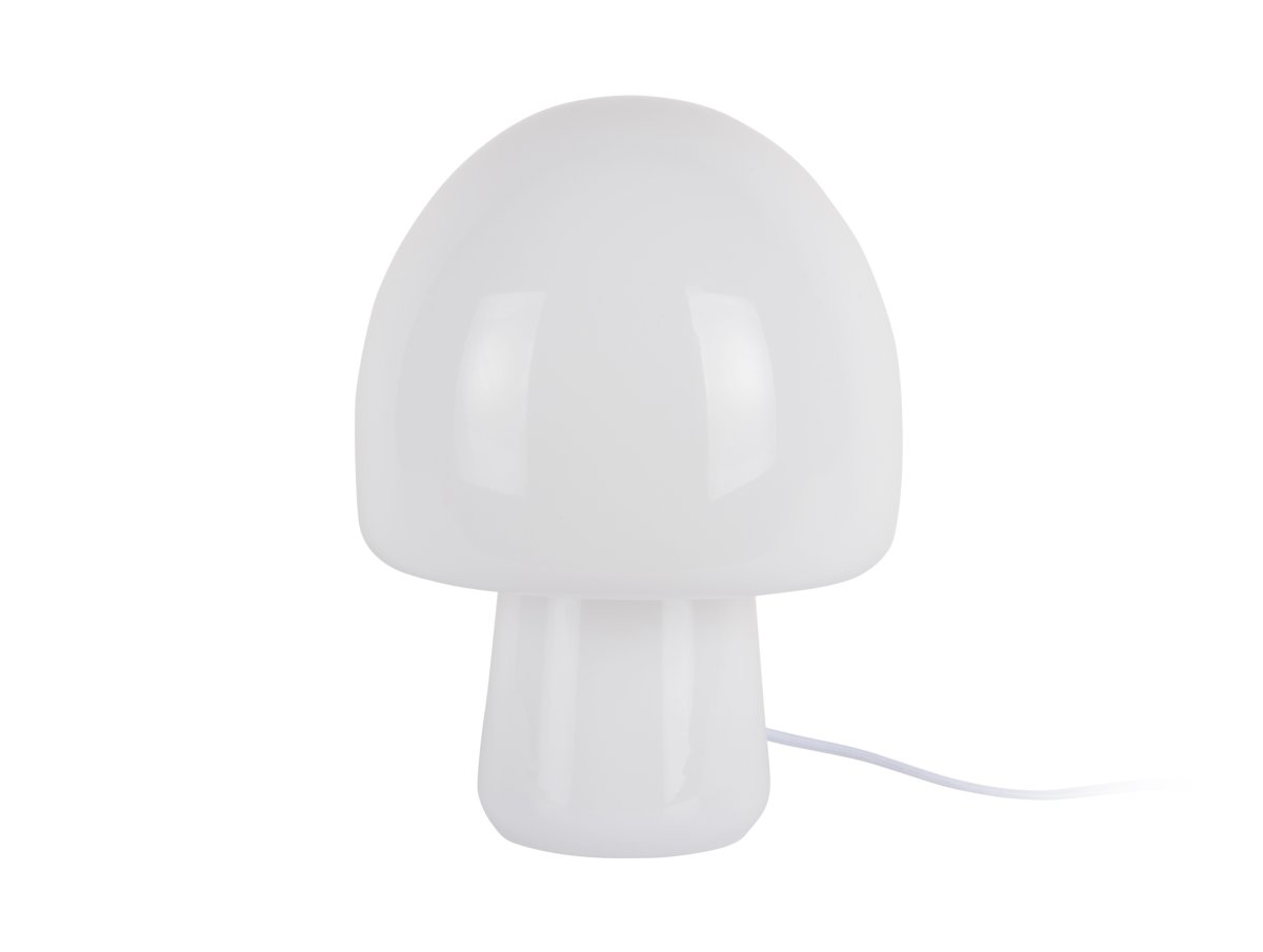 Gozar 27cm Blanc lampe de table De Leitmotiv - Gozar est une lampe de table élégante en verre blanc qui diffuse une lumière douce et chaleureuse.