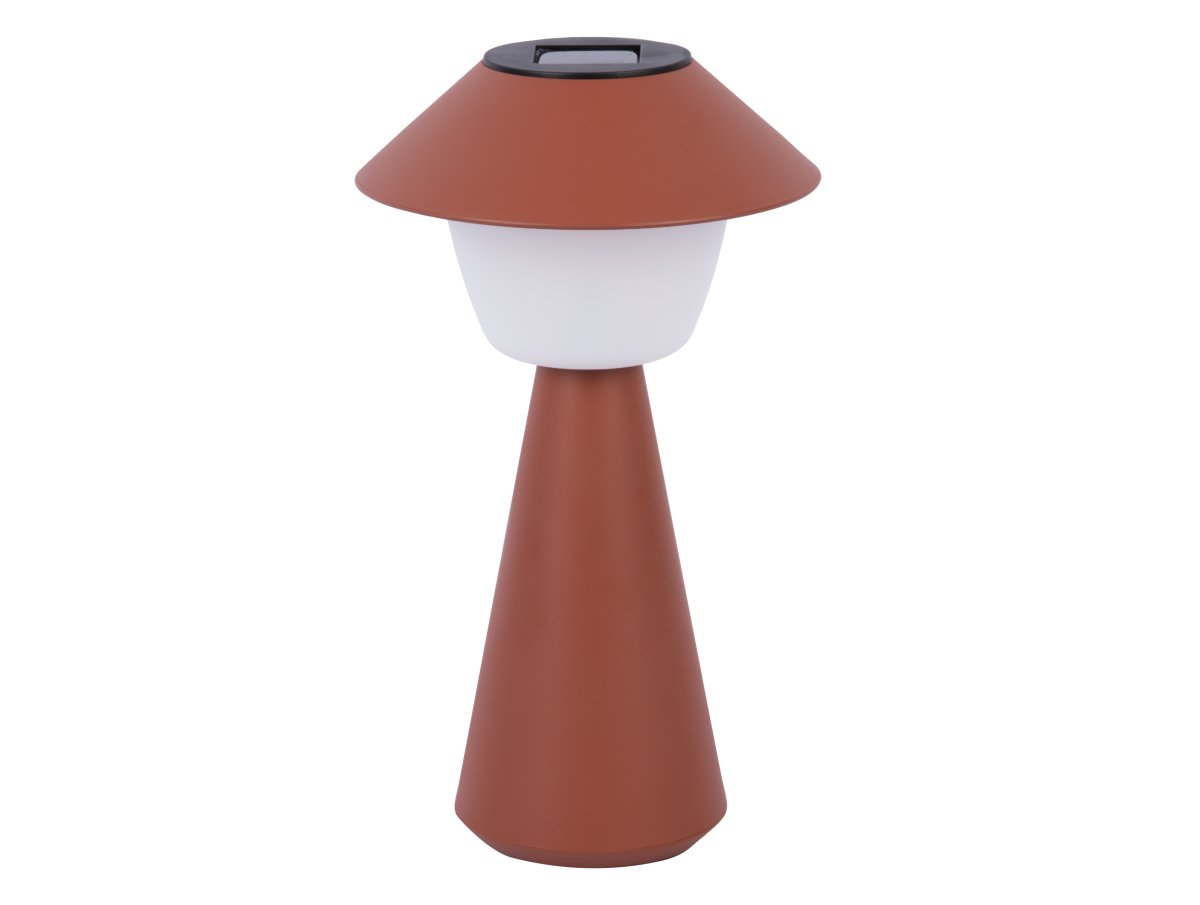 Marioneta 32cm rouge rouille lampe solaire De Leitmotiv - Marioneta est une lampe solaire au design ludique et élégant.