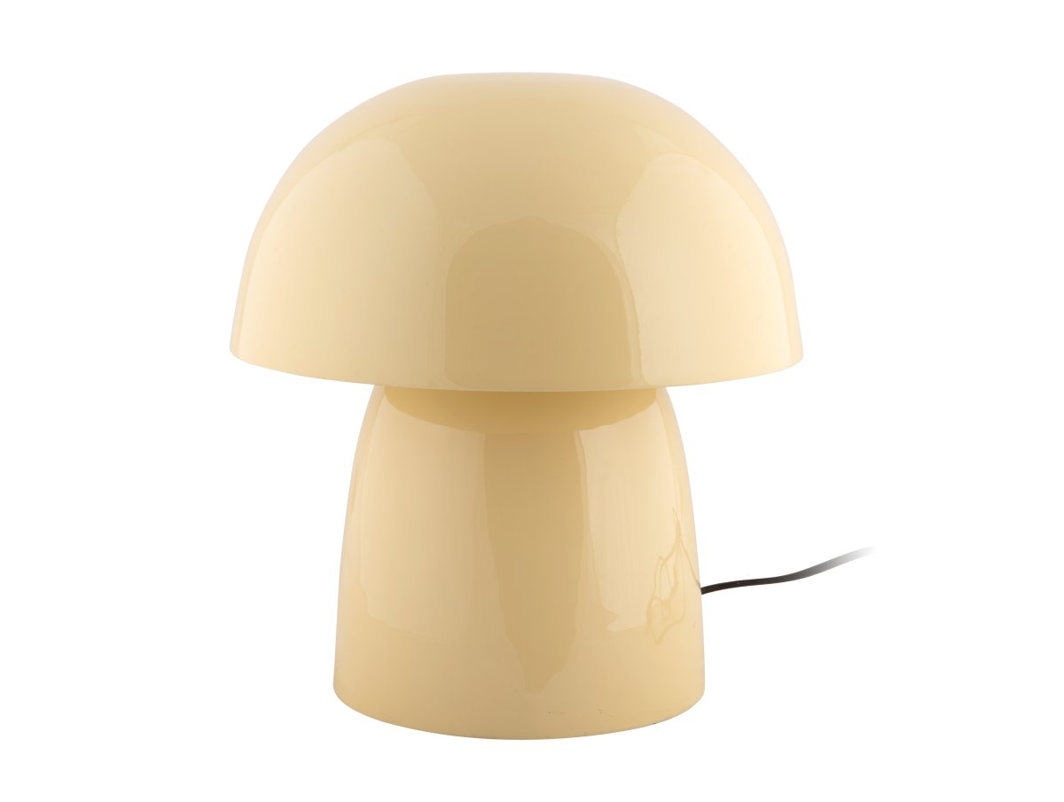 Masivo Seta 34cm Jaune lampe de table De Leitmotiv - Ses dimensions généreuses et sa forme de champignon aux courbes douces lui confèrent une présence à la fois apaisante et expressive.