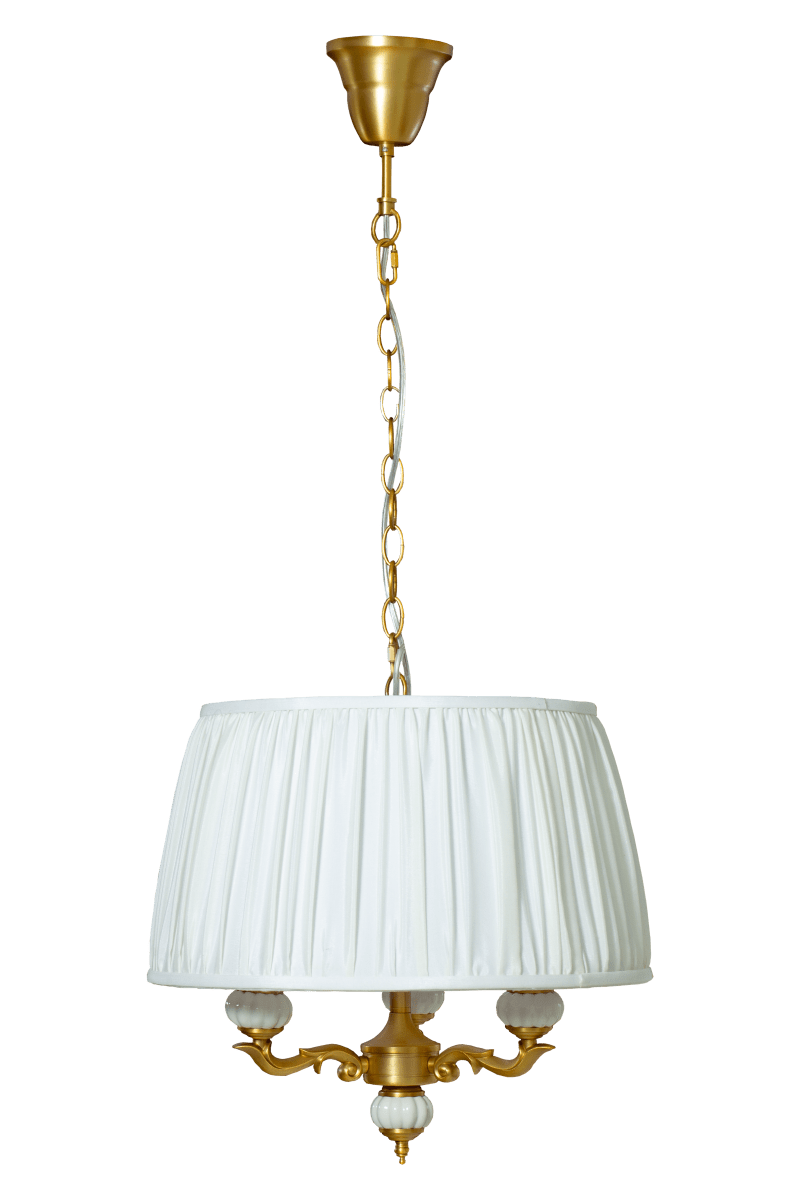 Toulouse Ø45 Or suspension De Aneta Lighting - La suspension Toulouse s&eacute;duit par son design classique et &eacute;l&eacute;gant, orn&eacute; de d&eacute;tails d&eacute;coratifs et de courbes douces.