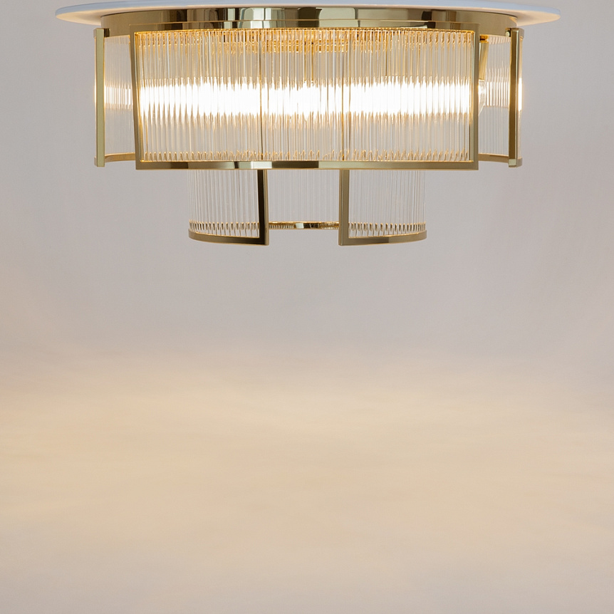 Frame Ø65 Or plafonnier De Maytoni - Parfait pour une utilisation dans le couloir, la chambre ou le salon, o&ugrave; il fournit &agrave; la fois une lumi&egrave;re fonctionnelle et une touche d&eacute;corative.