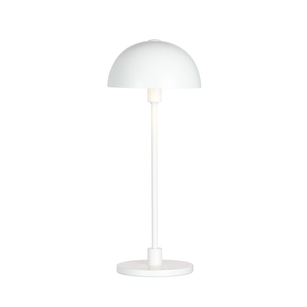 Vienda mini 40cm Blanc lampe de table De Herstal - Moderne et contemporain, avec des couleurs contrastées et vives, très appréciées en décoration.