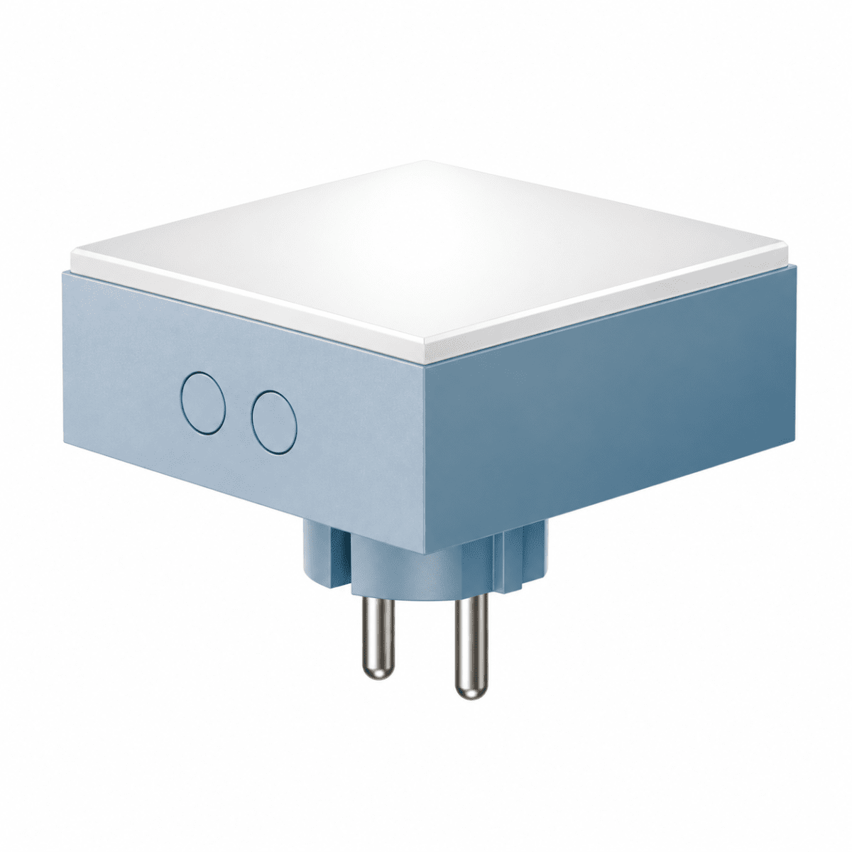 LAMP 1 - EU Bleu De Avolt - Cette petite lampe pratique se branche directement sur une prise murale standard de 230 V et est id&eacute;ale comme veilleuse ou lampe d'ambiance dans les couloirs, les chambres ou toute pi&egrave;ce o&ugrave; vous souhaitez un &eacute;clairage doux.